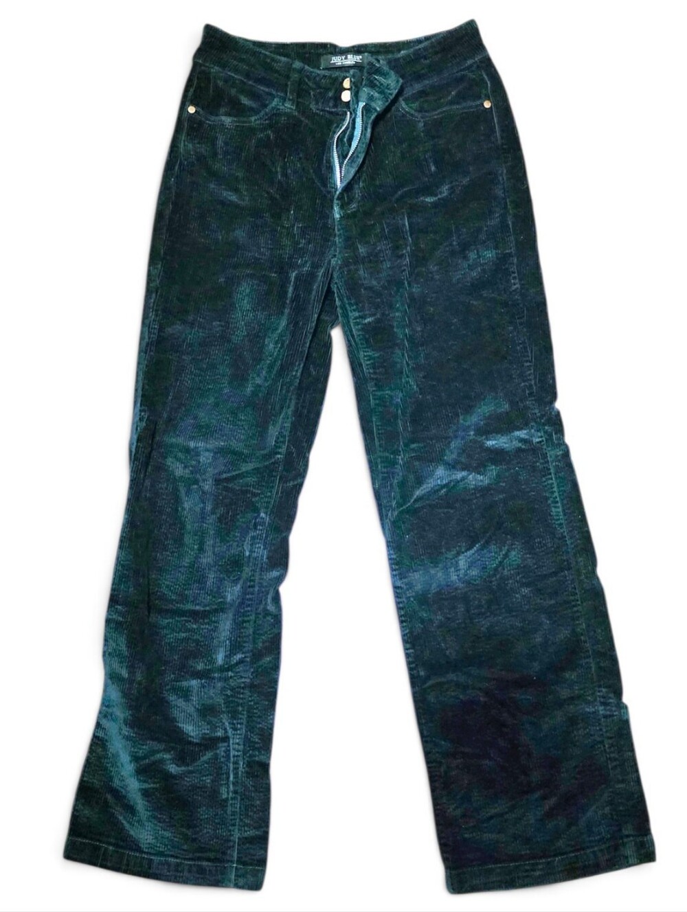 Judy Blue- Emerald Corduroy Wide Leg Pants - Size 11/30